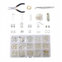 Mieszane kółka montażowe Biżuteria Akcesoria do naprawy naszyjników Szczypce Srebrne