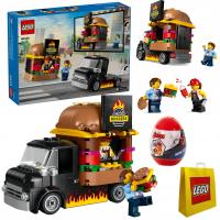 ZESTAW LEGO City 60404 Ciężarówka z hamburgerami Torba+Jajko SUPER PREZENT