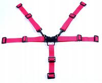 Подтяжки ремни стульчики детские коляски 5-точечный розовый