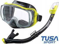 Tusa дайвинг комплект маска IMPREX 3D трубка сухой сухой клапан UC3325 BKFY