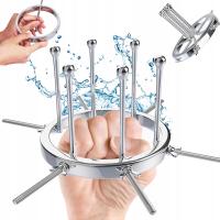 ROZSZERZACZ ROZWIERACZ ODBYTU Z ŚRUBAMI ANALNY STAL NIERDZEWNA SREBRNY