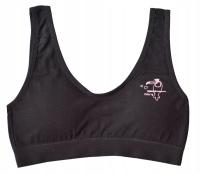 Biustonosz TOP 8-10 lat dla dziewczynki super wygodny czarny