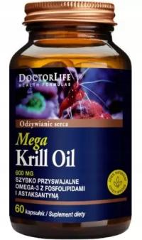 DOCTOR LIFE Mega KRILL OIL Astaksantyna OMEGA-3 kryl