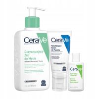CeraVe увлажняющий крем для лица 52ml, Очищающий гель 236ML бесплатно