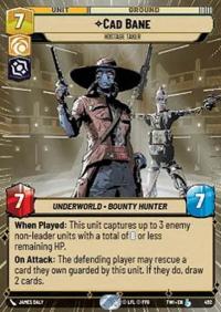 Star Wars Unlimited Cad Bane, Hostage Taker