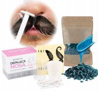 Zestaw dla mężczyzn do depilacji nosa uszu twarzy + Wosk twardy Pour Homme