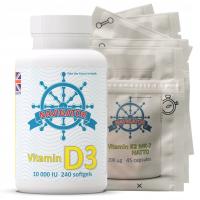 Navigator Witamina D3 10 000 IU 240 kaps. Odporność Osteoporoza Dobry humor