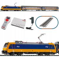 PIKO 59016 Cyfrowa kolejka elektryczna z lokomotywą BR 185 i wagonami NS