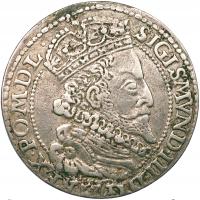 Zygmunt III Waza, szóstak 1596 Malbork, DUŻA GŁOWA, BARDZO RZADKI!