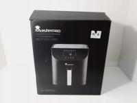 MASTERPRO Nowoczesna stylowa frytkownica cyfrowa air fryer czarna 6L
