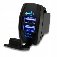Ładowarka samochodowa Carcommerce 2xUSB 12V-24V 5V 2100mA