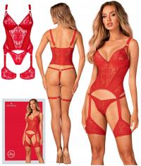 OBSESSIVE BELOVYA сексуальный корсет и стринги XS / S