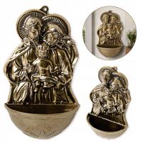 Kropielnica Metalowa kropielnica domowa na wodę święconą kropielniczka z Św