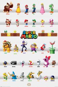 Супер Марио герои-игровой плакат 61x91,5