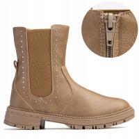 Botki trzewiki workery ocieplane modne Wojtyłko