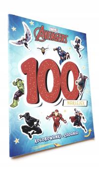 100 naklejek. Marvel Avengers Kolorowanki Zadania Praca zbiorowa