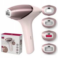 Depilator Philips Lumea 9900 różowy z 4 nasadkami do ciała i twarzy