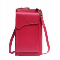 Torebka / saszetka na telefon z funkcją portfela, (18*11*5cm), RED / CZAERW