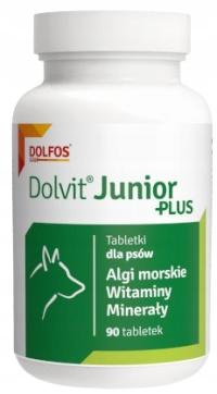 Dolvit Junior Plus ALGI MORSKIE WITAMINY MINERAŁY DLA SZCZENIĄT dla psa 90t