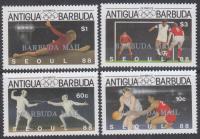 Barbuda 1987 Znaczki 986-9 ** sport igrzyska olimpijskie Olimpiada piłka no