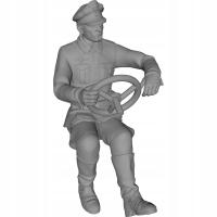 Figurka Żołnierz Niemiecki Kierowca WW2 2 Model 3d Skala 1:35