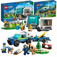 LEGO City 60386 Ciężarówka recyklingowa Śmieciarka + Szkolenie Policji