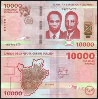 $ Burundi 10000 FRANCS P-59 UNC 2022