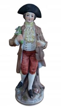 Figura Figurka Kolorowa Skrzypek Ceramika