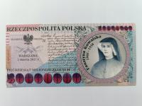 50 MILIONÓW ZŁOTYCH FAUSTYNA KOWALSKA, UNC, RZADKI,