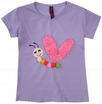 Блузка футболка фиолетовый гусеница 5/6 H208G