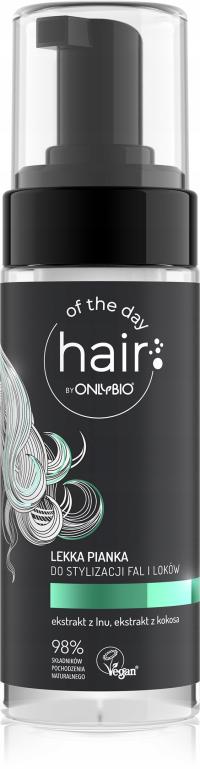 Hair of the day by ONLYBIO Lekka pianka do stylizacji fal i loków 150ml
