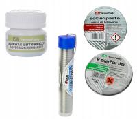 Набор для пайки олово канифоль паста кислота 4el