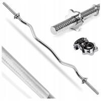 Гриф слегка сломанный 120 см ср. 30 мм штанга полная сталь резьбовые зажимы