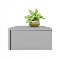 Szafka nocna PÓŁKA WISZĄCA KOMODA szuflada biurko SZARA VANESSA 30 x20x33