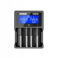 Зарядное устройство для цилиндрических аккумуляторов Li-ion и NiMH Xtar VC4