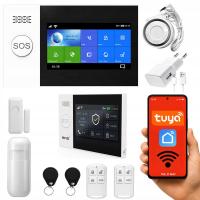 Беспроводная сигнализация датчик движения Двери окна GSM сирена TUYA польский WiFi