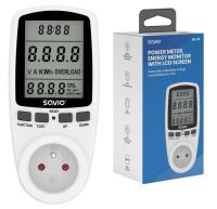 Watomierz Licznik Poboru Kosztu Energii Zużycia Prądu Gniazdka AE-01