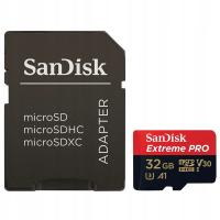 SZYBKA Karta pamięci Extreme Pro microSD SD 32GB 4K DLA PROFESJONALISTÓW