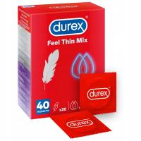 Durex набор презервативов Feel Thin Mix тонкий 40