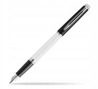 Pióro wieczne Waterman Hemisphere + naboje srebrno biały