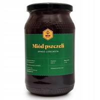 Miód spadziowy liściasty z własnej pasieki, spadź liściasta 1,1 kg; 2024