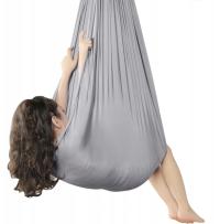 HAMAK CHUSTA AKROBATYCZNA DLA DZIECI HUŚTAWKA SENSORYCZNA JOGA 250X150CM