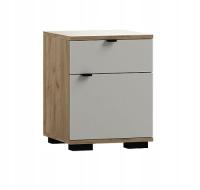 детская прикроватная тумбочка молодежная детская кашемировая дубовая крафт ARETTO Y10