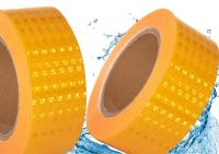 TAŚMA ODBLASKOWA WODOODP. SAMOPRZYLEPNA MICRO-PRISM POMARAŃCZOWA JASNA 25M.