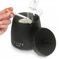 Пепельница наружная запираемая черная сталь L