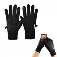 RĘKAWICZKI ZIMOWE DOTYKOWE NA ROWER WODOODPORNE WIATROODPORNE