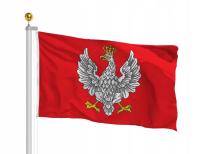 Польский флаг 1918-1919 гг. Красная эмблема 150x90 Польша-глазки