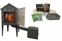 КОПТИЛЬНЯ ДЛЯ САДА, НОВЕЙШАЯ МОДЕЛЬ ДЛЯ РЫБЫ, БОЛЬШАЯ КОПТИЛЬНЯ ИЗ МЕТАЛЛА XXL