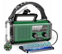 10000mah аварийное солнечное погодное радио AM FM SOS с USB зарядным устройством и компасом