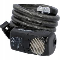 2X ZAPIĘCIE ROWEROWE BLOKADA ROWEROWA NA KLUCZ Z ALARMEM 110dB 120CM 12MM